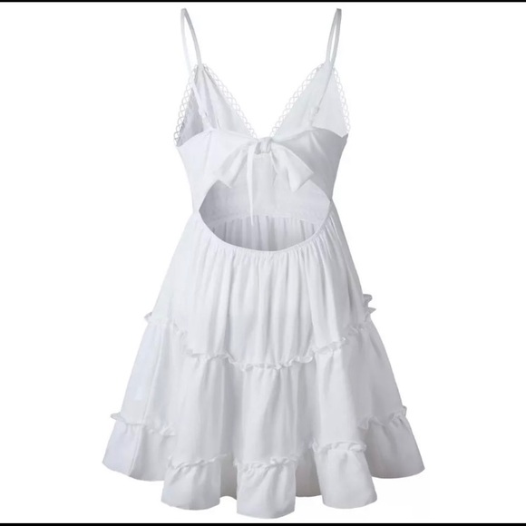 RESTOCKED Backless Bow Knot Beach Dress - Picture 6 of 8